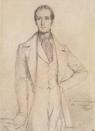 Alphonse de Lamartine par Théodore Chassériau 1844